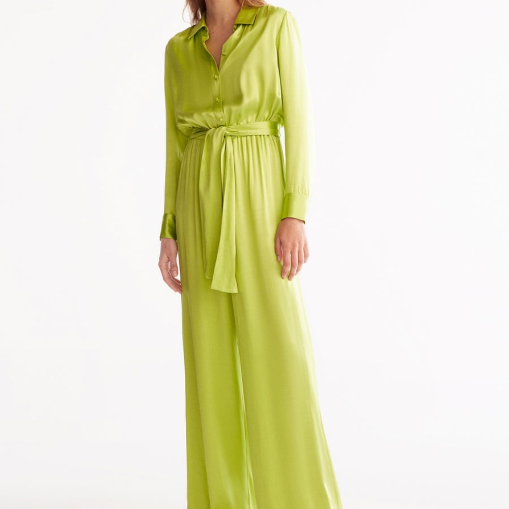 BRAND NEW LIME GREEN JUMPSUIT FROM UTERQUE